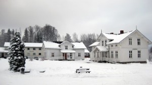 Bygningen til høyre er Elisabethstua, mit hjem de seneste fem uker.