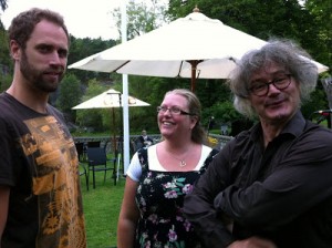 Tre fjärdedelar av Karva - Johan, Annelie och Lennart.